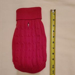 St. John's Red doggie sweater